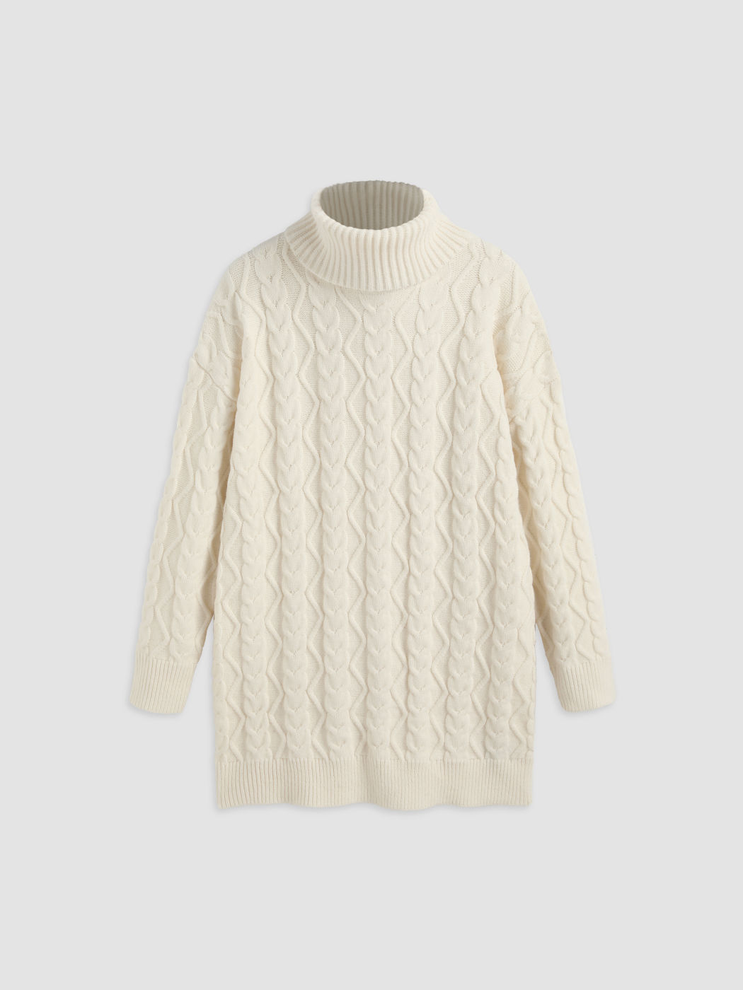 Knit High Neck Rib Dress